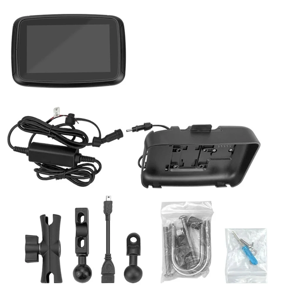 

Motorcycle 5Inch Wireless Touch Outdoor IPSX7 Waterproof External Portable Navigator Monitor Support CarPlay and Android