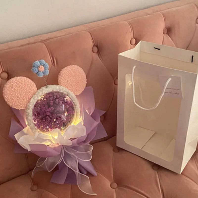 

38th Women's Day Starry Dried Flowers Bouquet Gift Box Wedding Souvenirs Handmade Soap Flower Rose Birthday Gift To Girlfriend
