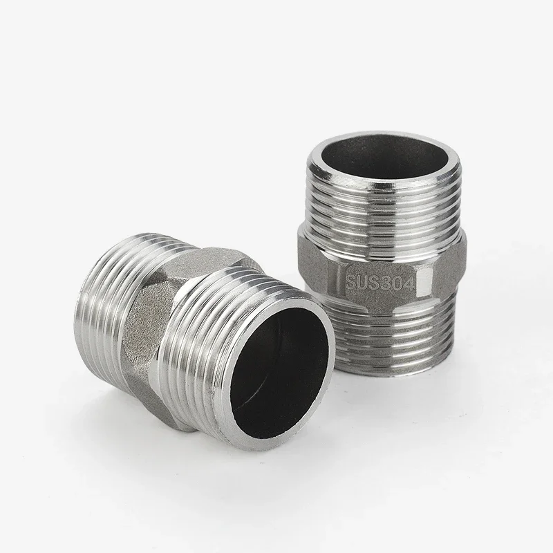 

DN15 1/8 1/4 3/8 1/2 - 4 "NPT наружная резьба Шестигранная ниппель Union 304 316 фитинги из нержавеющей стали соединитель муфта Вода Масло воздух