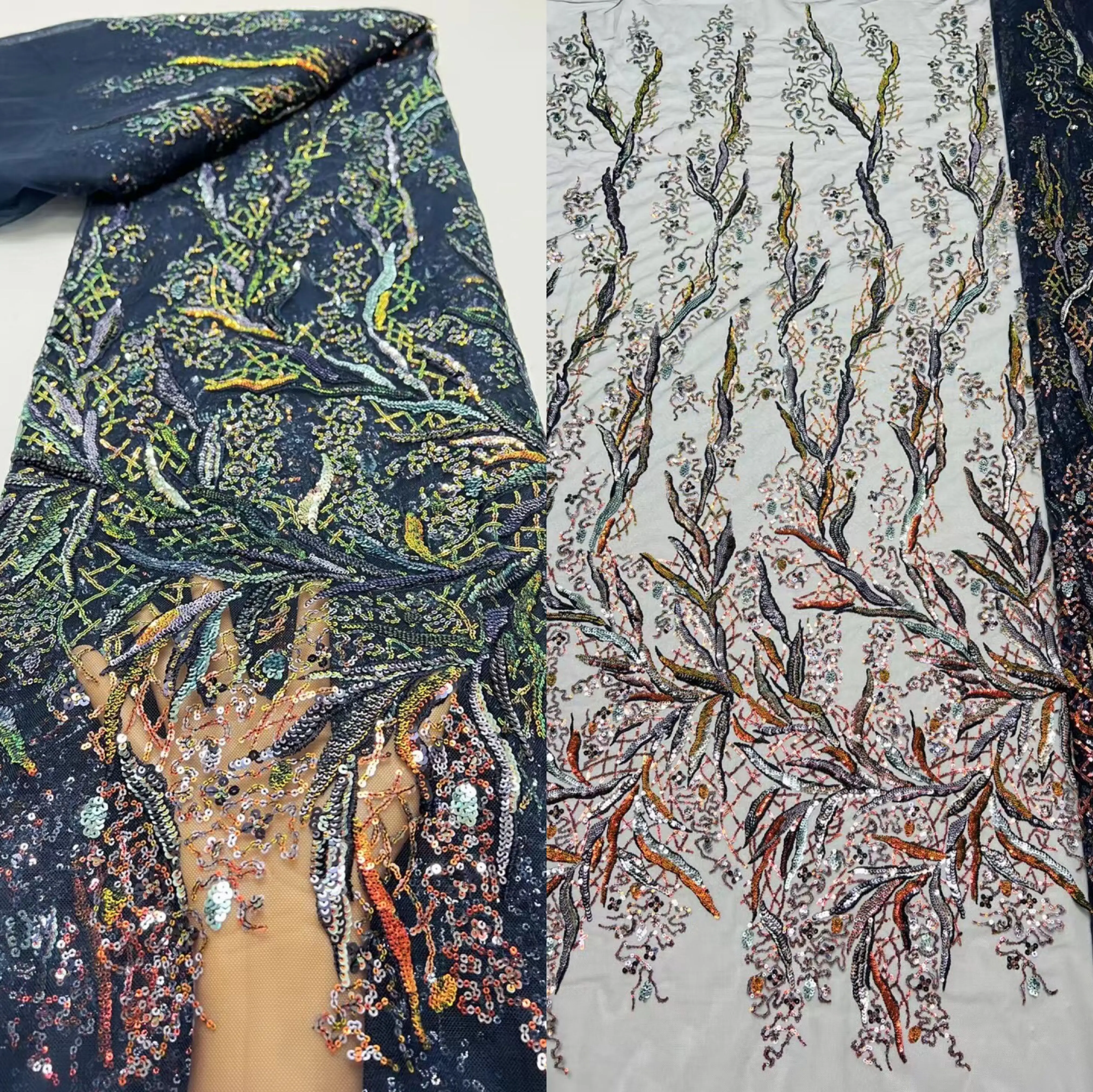 

Красивые блестки, бусины, вышитая французская сетка, тюль, кружево, Африканское кружево, ткань для нигерийских платьев, свадеб