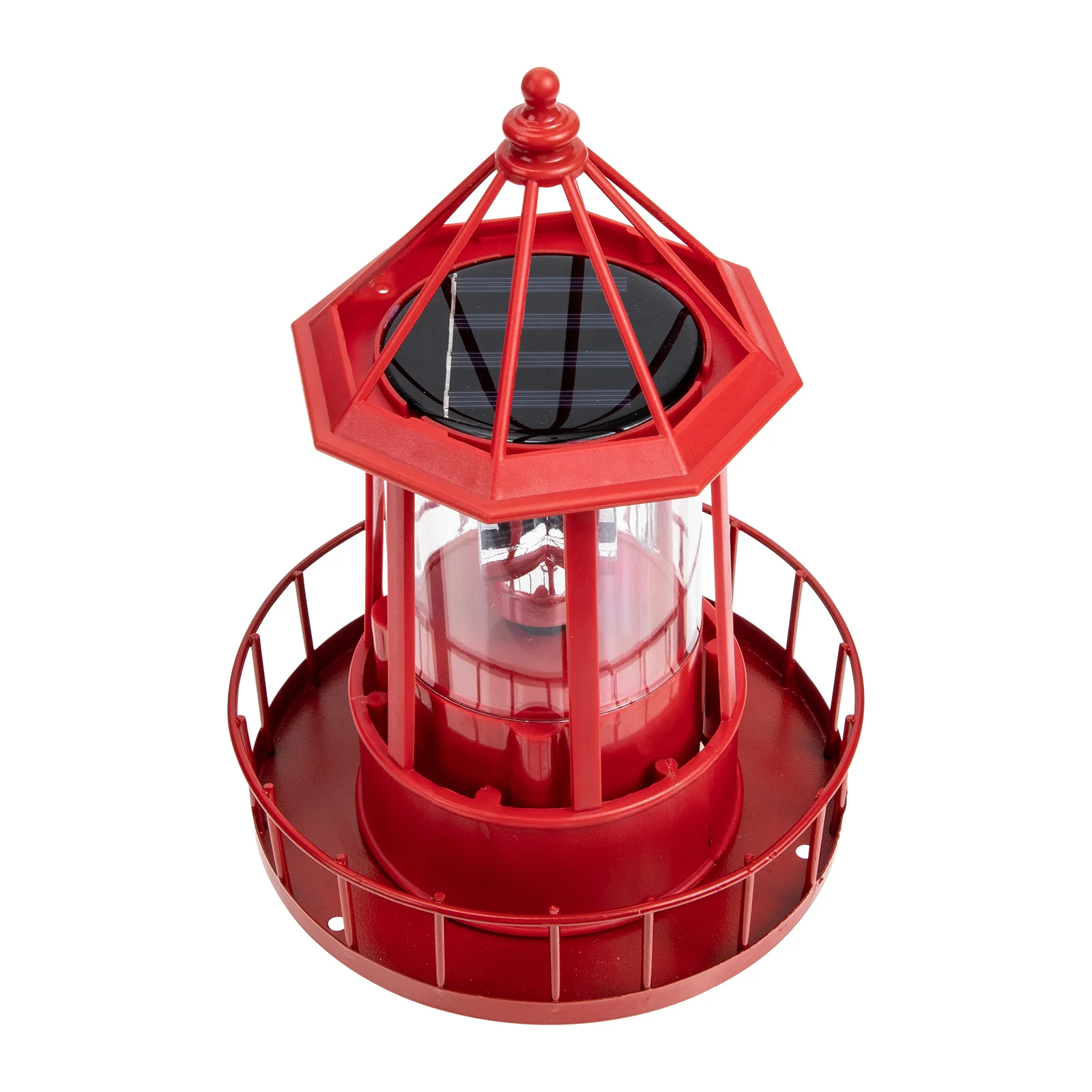 

Outdoor Solar Lamp Lawn Ornament Solar Garden Lighthouse Rotating Lamp Lighthouse for Present Outdoor