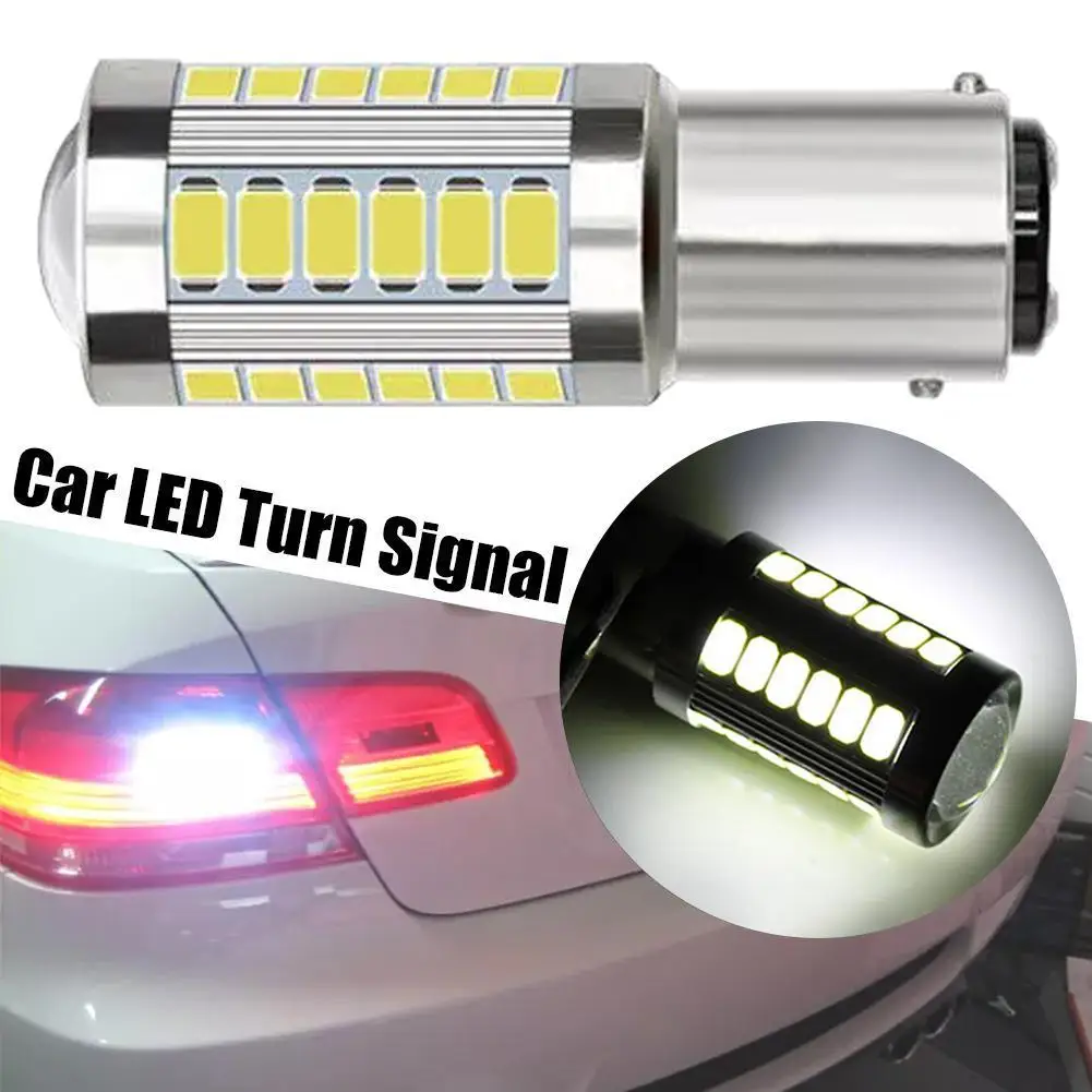 1Pc BA15S P21W 1156-5630 33SMD Car Backup Reverse Lights T20 Brake LED Turn Signals High Brightness For Renault
