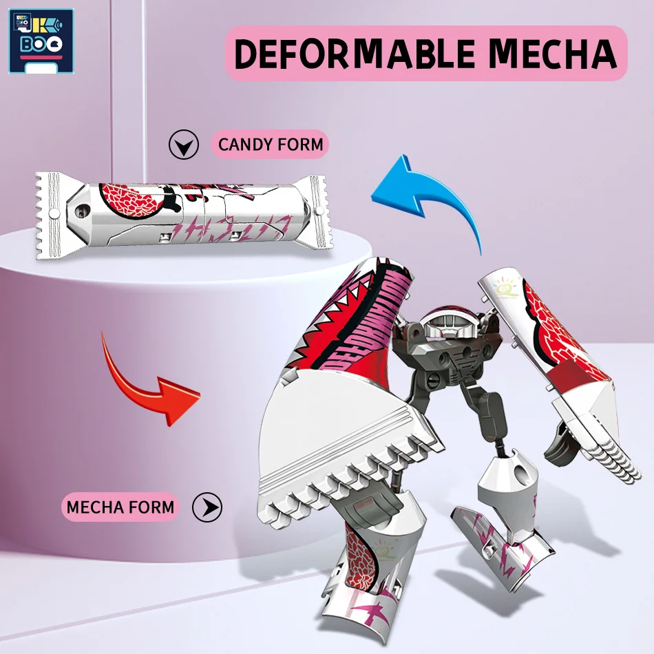 UKBOO Candy Трансформация Робот деформированные фигурки героев Mecha творческие воины