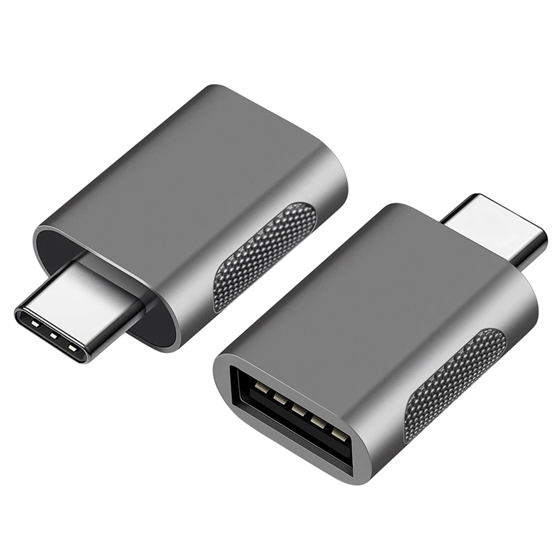 

Адаптер USB C-USB 2 шт., адаптер USB Type-C-USB,Thunderbolt 3-USB мама OTG для устройств Type-C (серебристый)