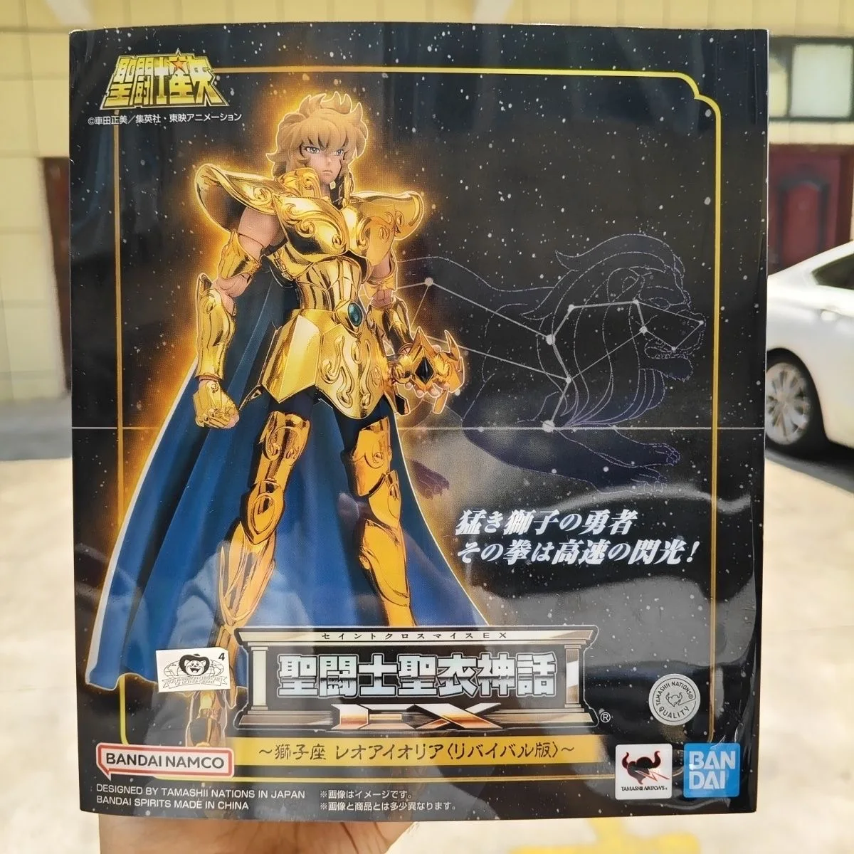 Фото Оригинальный Bandai Saint Seiya Myth Cloth Ex Leo Aiolia Rebirth Version 2,0, аниме, фигурка, статуя, фигурки, игрушки, запас №1