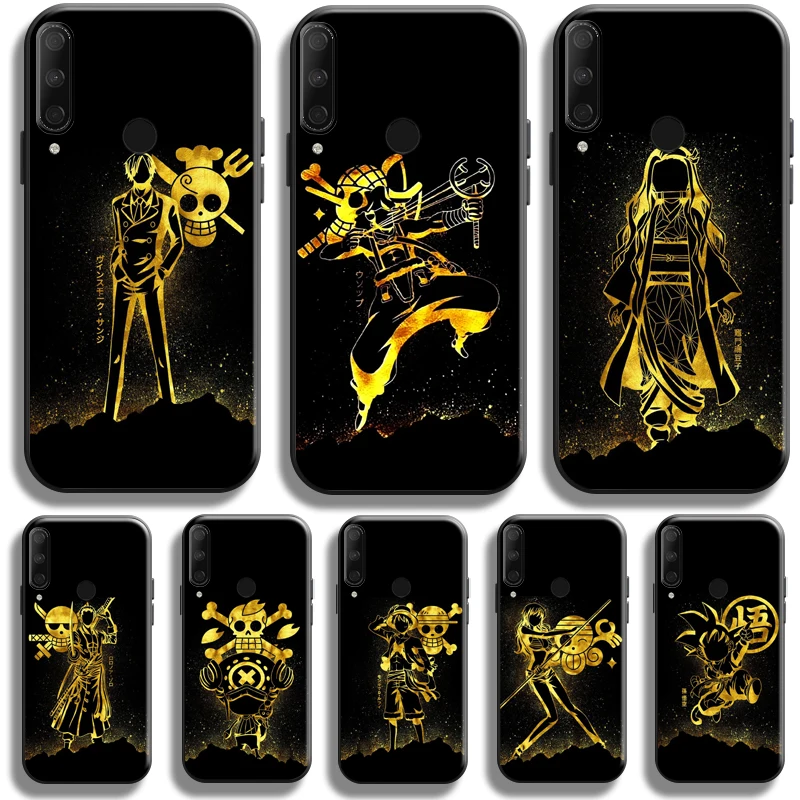 

One Piece Dragon Ball Phone Case For Huawei Honor 8X Honor 10X 9X Pro Lite Liquid Silicon Coque Soft Silicone Cover Funda Back