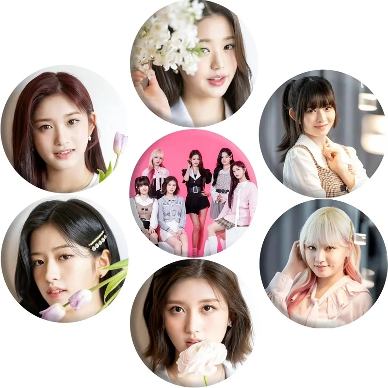 

IVE Kpop New Song New Brooch Pin Badges For Clothes Backpack Decoration Fans Collection Korean Fashion Accessories