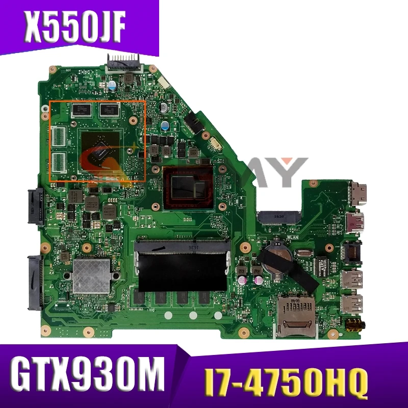 

Материнская плата X550JF для ASUS X550JX FX50J X550JD X550JK K550J W50J, оригинальная материнская плата GTX930M для ноутбука