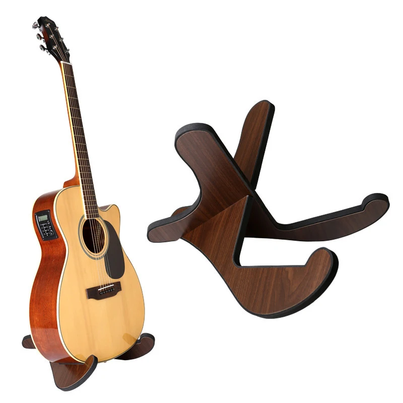 

Portable Guitar Stand Wooden Holder Stand Foldable for Folk Classical Acoustic Guitar Musical Strings Instrument Guitar Parts