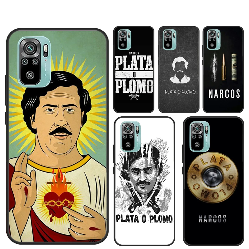 Plata O Plomo Narcos Pablo Escobar Funda для Xiaomi Redmi Note 14 13 12 11 Pro 9 10 9S 10S 11S 12S 14C 10C 12C 13C Case