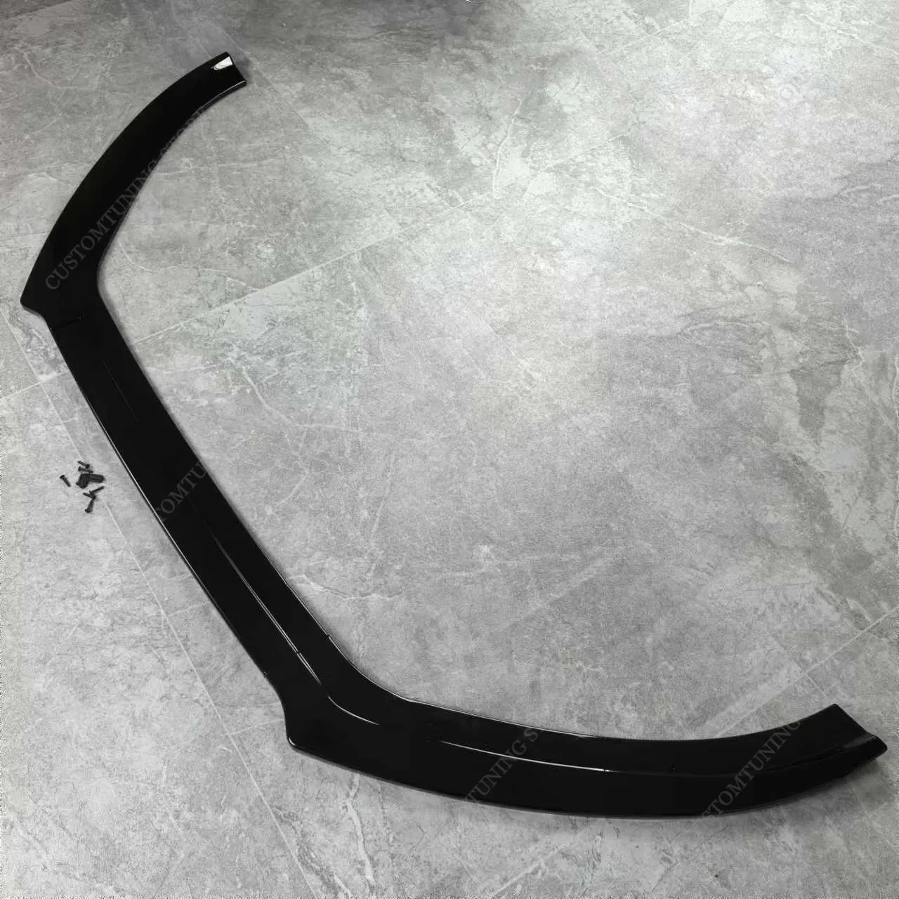 Глянцевый черный передний бампер в стиле Maxton спойлер разделитель диффузор V.4 для