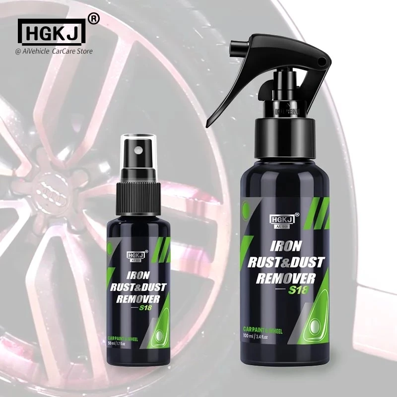 

Iron Remover HGKJ S18 100/300ML Protect Wheels And Brake Discs From Iron Dust Rim Rust Cleaner Auto Detail Chemical Car Care