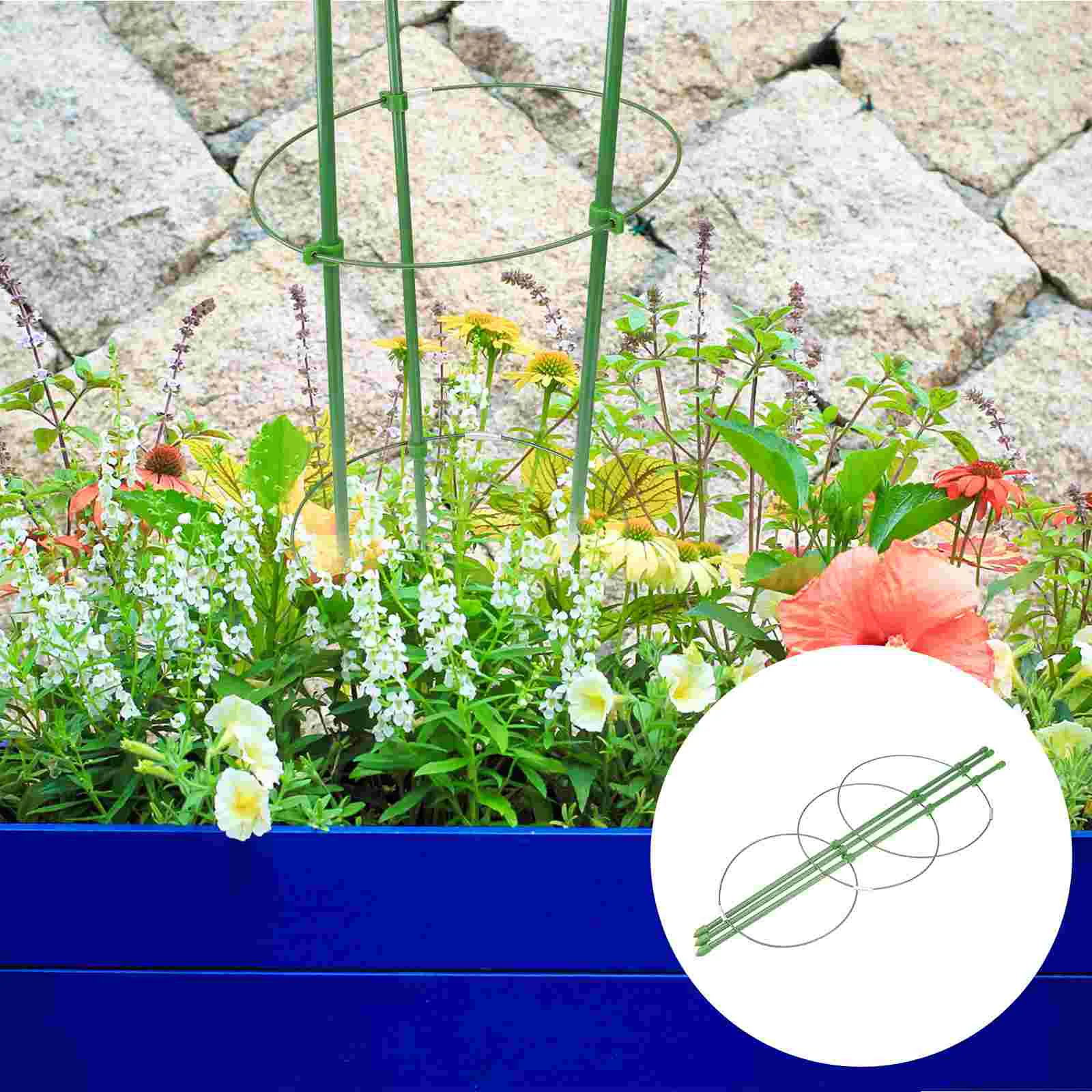 

Trellis Support Cage Tomato Climbing Stand Garden Conical Shaped Vegetable Iron Plant Flowers Stakes Plants Adjustable Flower