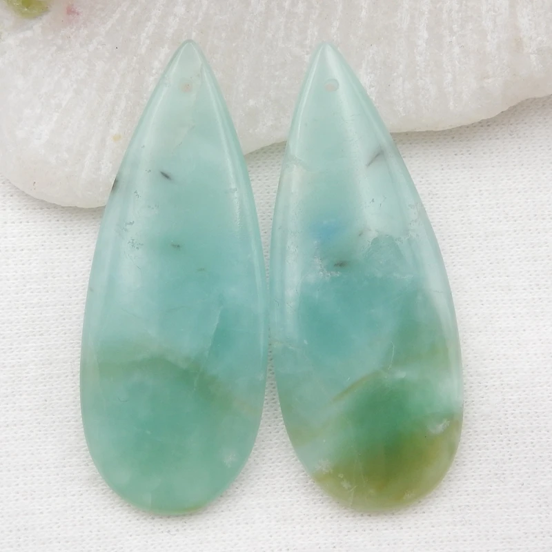 

birthday gift，jewelry accessories，Wholesale gemstones Onyx stone fashion woman earring Beads for diy earrings 36x13x5mm,7.6g