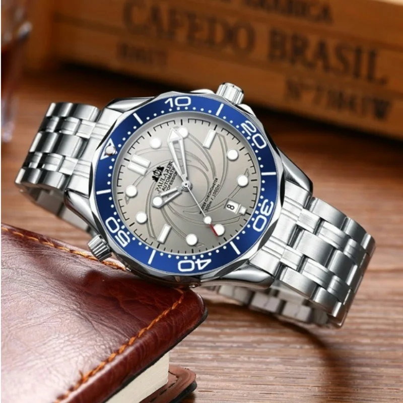 Мужские полностью автоматические механические часы Seamaster 43 мм циферблат урагана