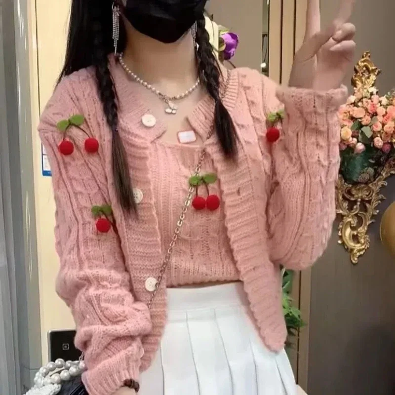 Однотонный свитер на пуговицах с длинным рукавом вязаный кардиган пуловер кофта