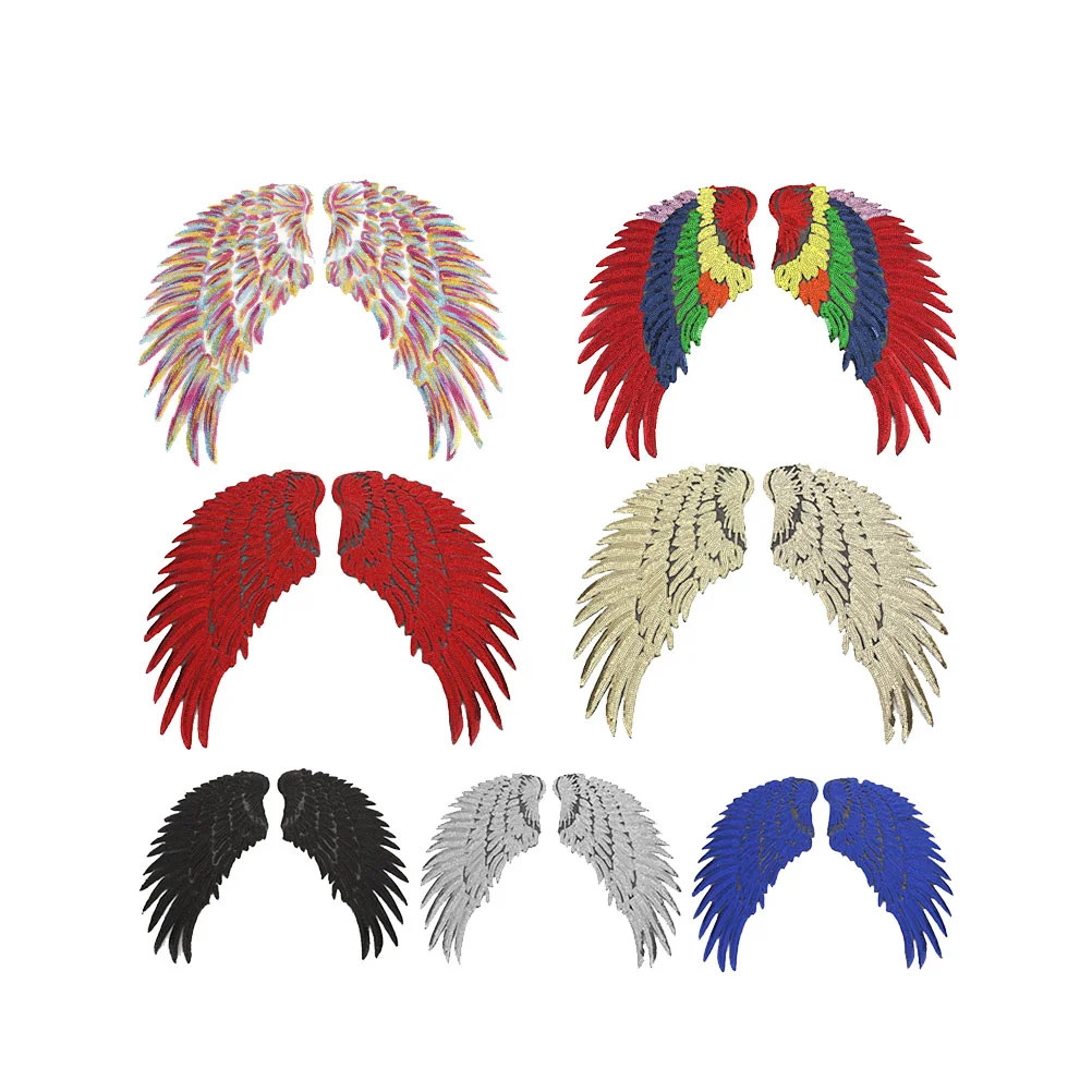 

7 пар разноцветных нашивок с имитацией вышивки для одежды