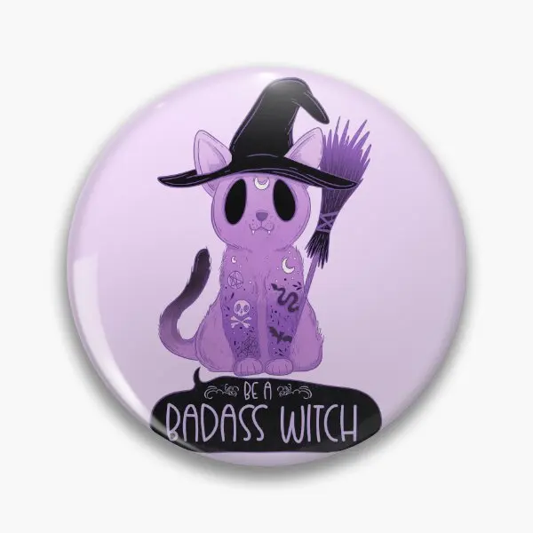 

Мягкая булавка для пуговиц Be A Badass Witch, украшение, милая булавка на лацкан для женщин, для влюбленных, шляп, одежды, модная забавная металлическая брошь
