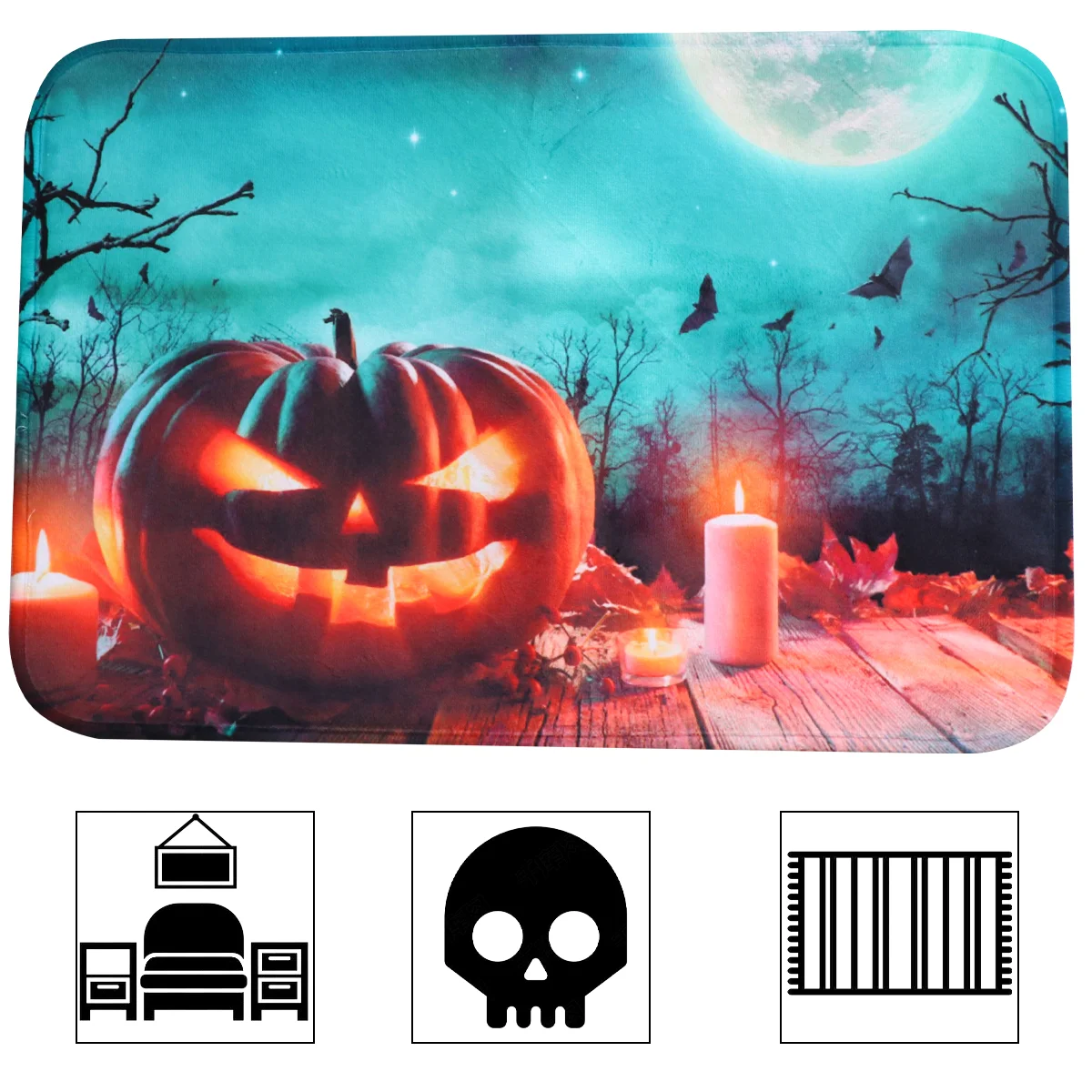 

1Pc Carpet Mat Doormat Pumpkin Door Mat Floor Mat Outdoor Rugs