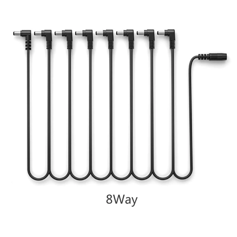 

Guitar Pedalboard Daisy Chain Power Supply Cable 8 Ways Guitar Power Supply Cord
