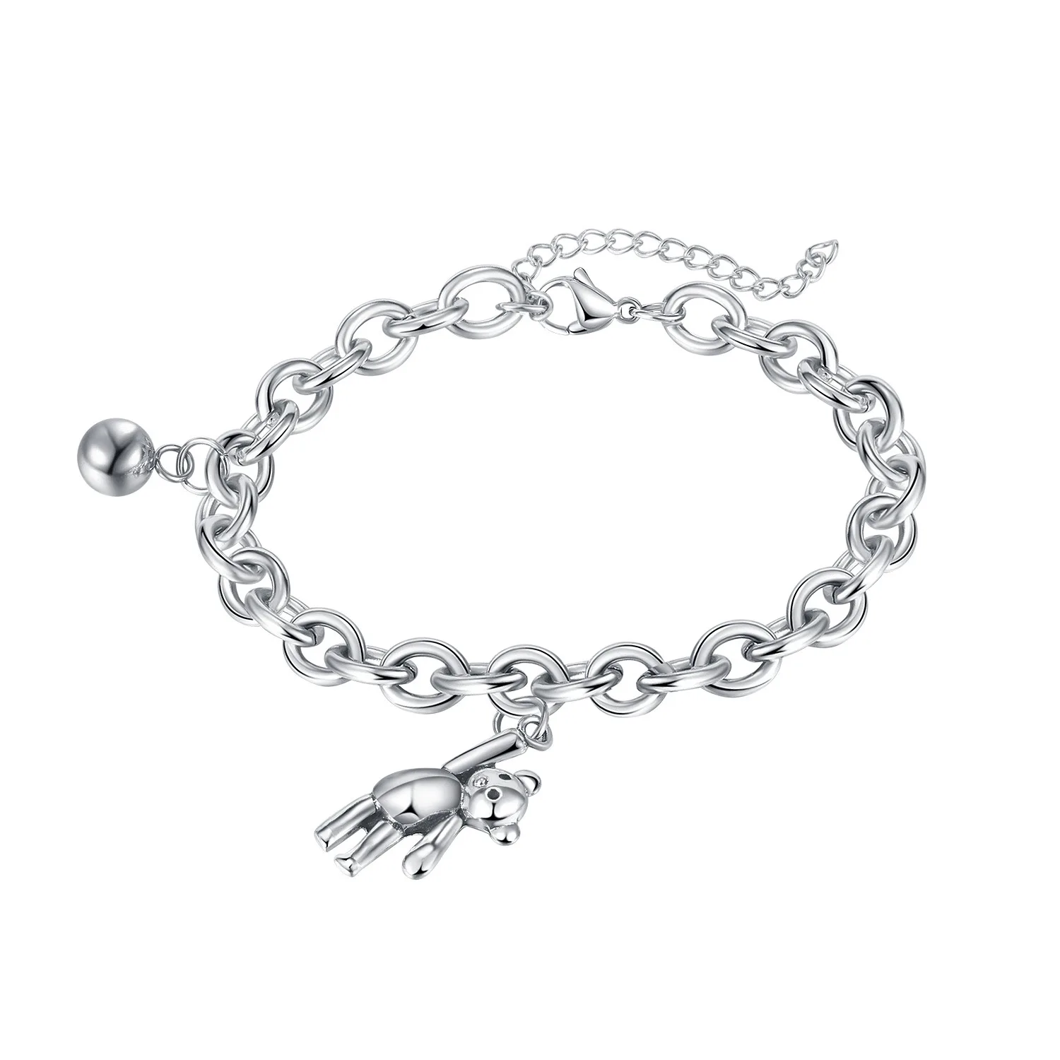 

Wholesale Fashion Charm Bracelets Punk Chunky Thick Chain Bracelet for Women Fashion Female Jewelry