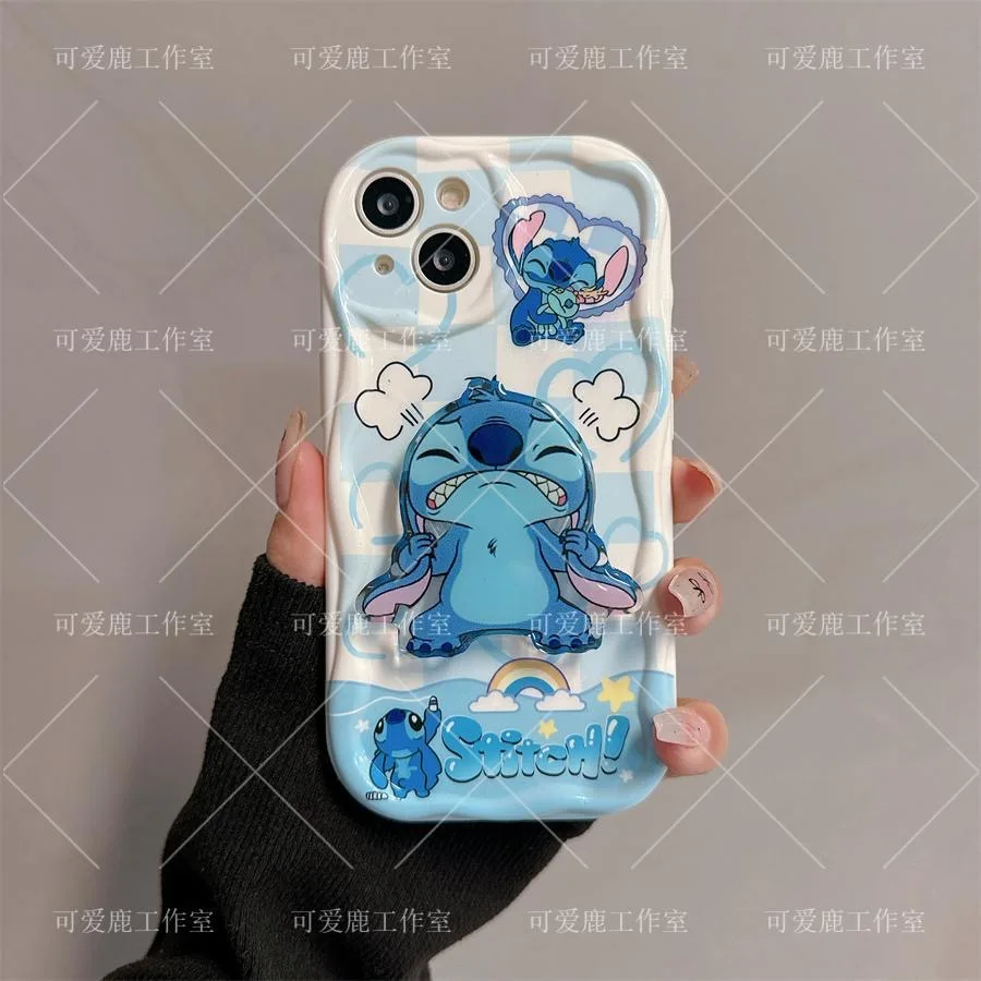 Ститч 3D волна кронштейн браслет для телефона планшетофон OPPO Reno 11 F 8 T 7 Z 6 5 4 Pro F23 F11 F9