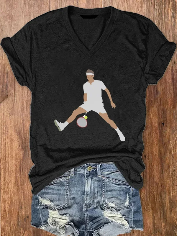 

Women's Tennis Legend V-Neck T-Shirt