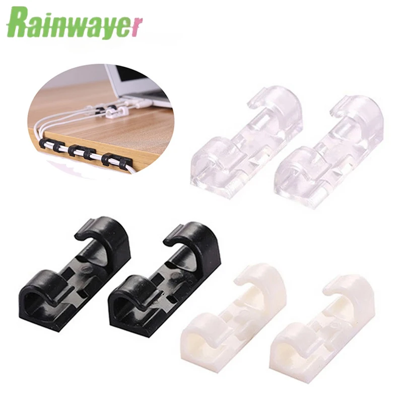 

16/20Pc Cable Winder T Self-adhesive Wire Splitter Household Adhesive Fixed Wire Clip Network Cable Fixed Wire Receiver Fixed
