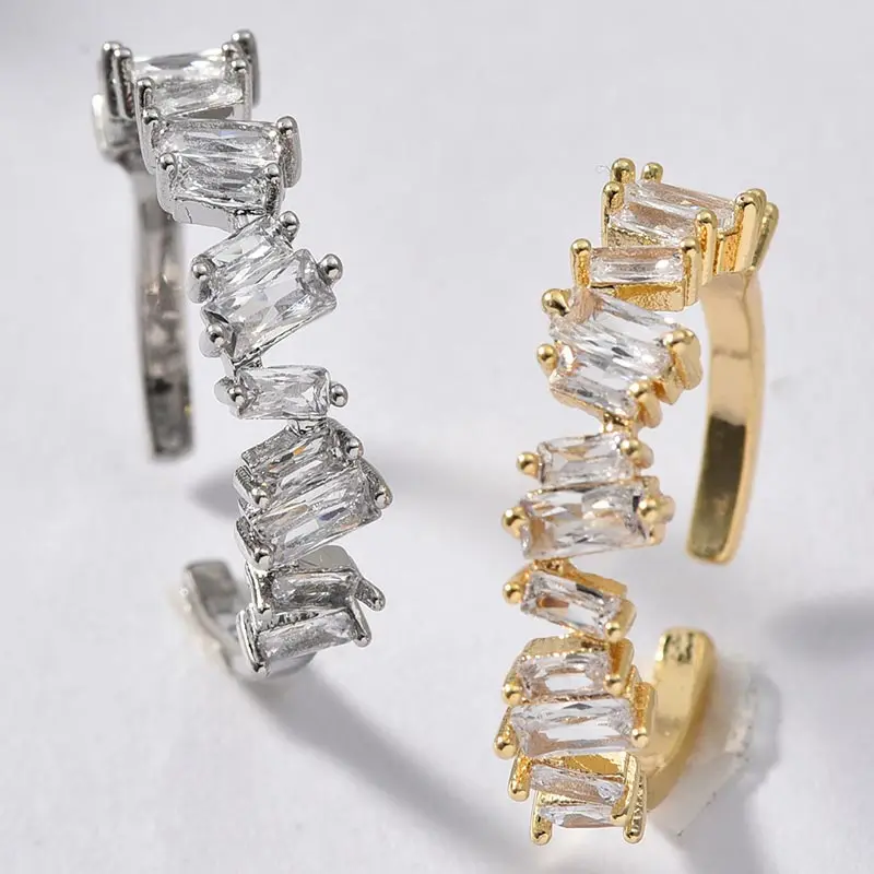 

Korean Fashion Geometric Crystal Adjustable Rings for Women Trend Women's Open Finger Ring Party Jewelry Accessories Gifts