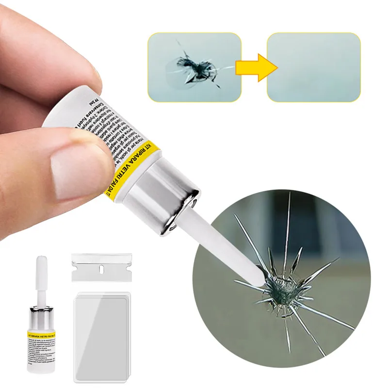 

Car Windshield Cracked Repair Tool DIY Car Window Phone Screen Repair Kit Glass Curing Glue Auto Glass Scratch Crack Restore