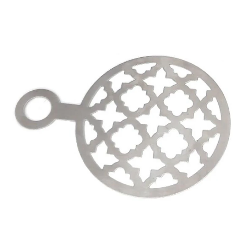 

Stainless Steel Coffee Stencil Latte Decorating Stencils Cake Cookie Spray Paint Art Baking Mold Coffee Accessories