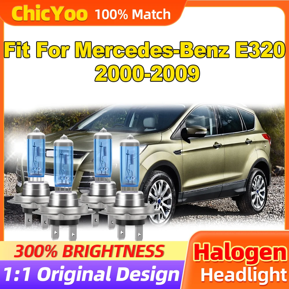 Подходит для Mercedes-Benz E320 2000-2005 2006 2007 2008 2009 200 Вт галогенные лампы 24000LM автомобильные