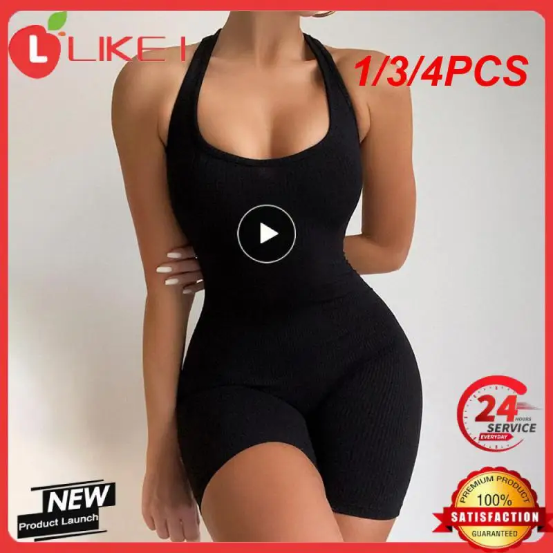 

1/3/4 шт., Весенняя бесшовная короткая спортивная одежда для йоги