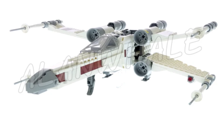 Фото Звездный истребитель Skywalker X-wing, световой меч, модель 474, строительные блоки, игрушки, подарки, совместимы с моделями, 60071 шт. №2