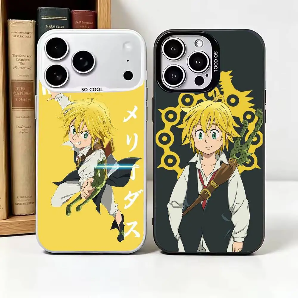 Фото Чехол для телефона S-Seven Deadly Sins M-Meliodas для iPhone 17, 16, 15, 14, 13, 12 Plus, Pro Max, с цветным серебристым покрытием внутри. №1