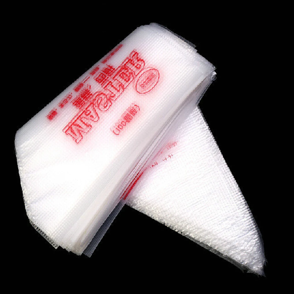 

100Pcs/bag Disposable Piping bag Icing Nozzle Fondant Cake Decorating Pastry Tips Tools Small Large Size cake tools