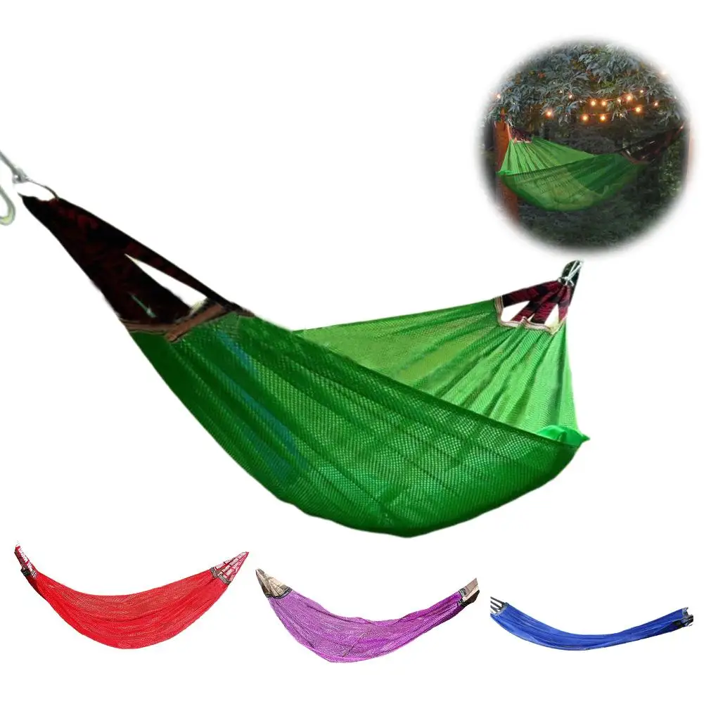 1/2 человек сетчатый Шелковый гамак дышащий кровать шелковая уличная подвесная