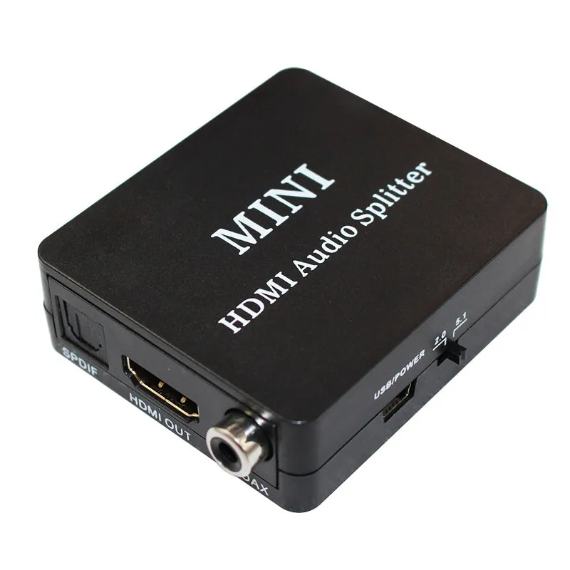 

NEWCE HDMI к HDMI SPDIF, коаксиальный, наушники, 2CH/5.1CH, аудио экстрактор, преобразователь, аудио сплиттер с usb-кабелем