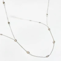 925 sterling silver bean beaded chain choker necklace simple timeless thin chains necklaces fine silver jewelry gifts