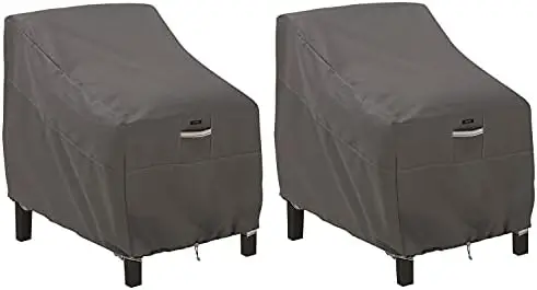 Water-Resistant 38 Inch Deep Seated Lounge Chair Cover, 2-Pack, Furniture Covers Furniture sliders Heel protectors Almohadilla