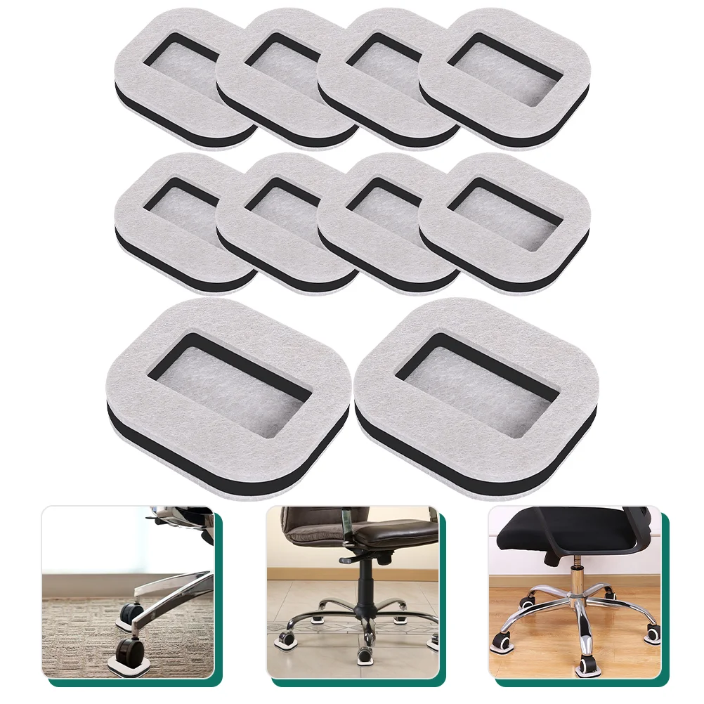 

Furniture Padsfelt Caster Leg Chair Hardwood Floors Cups Wheel Stoppers Protectors Bed Grippers Chairs Floor Protector Rolling