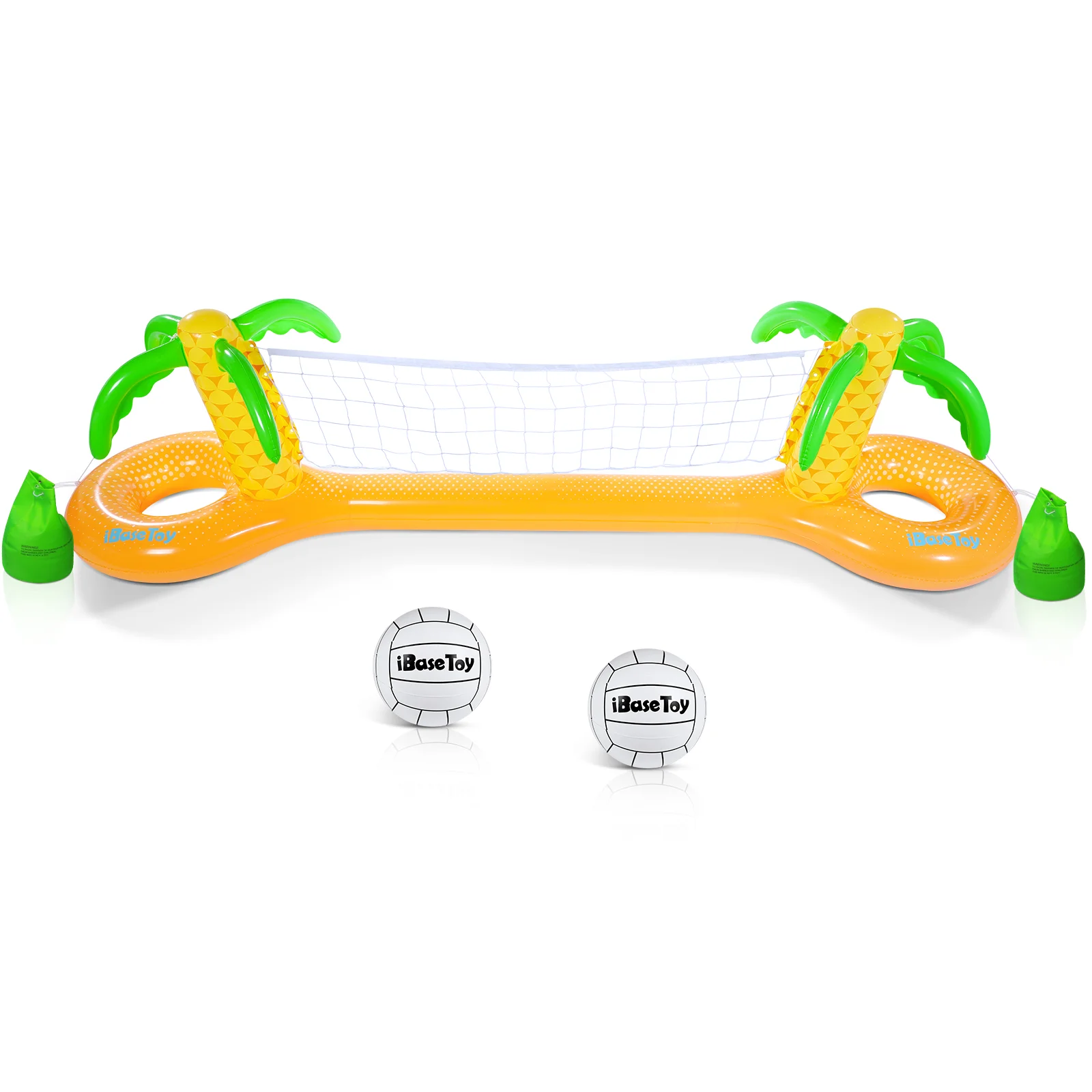

IBASETOY Floating Safe Summer Volleyball Net Volleyball Set