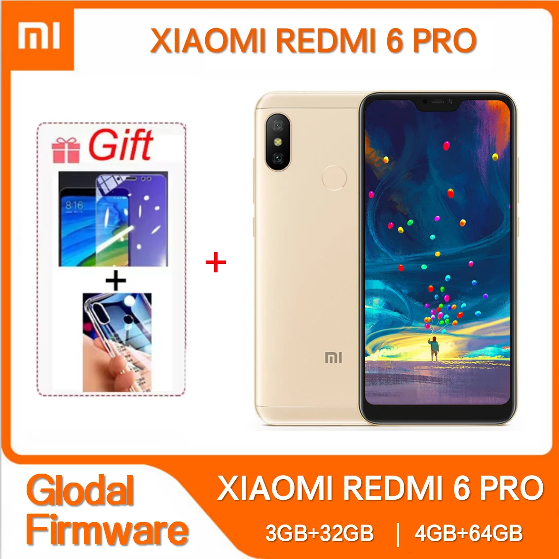 Смартфон Xiaomi Redmi 6 Pro 3/32ГБ 4/64ГБ global б/у