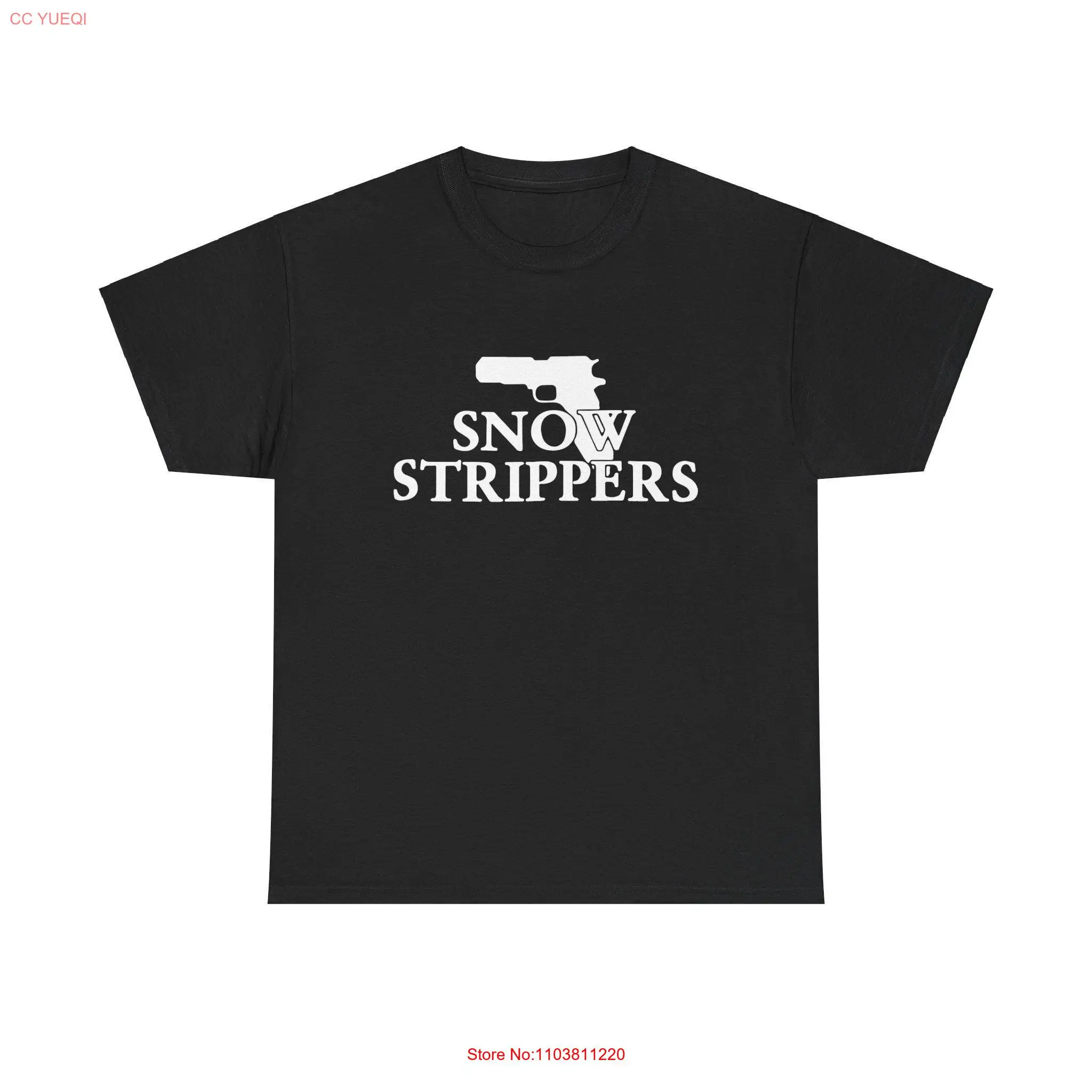 Snow Strippers Gun T Shirt Nice Bass Bro Album Tour Merch All Sizes long or short sleeves
