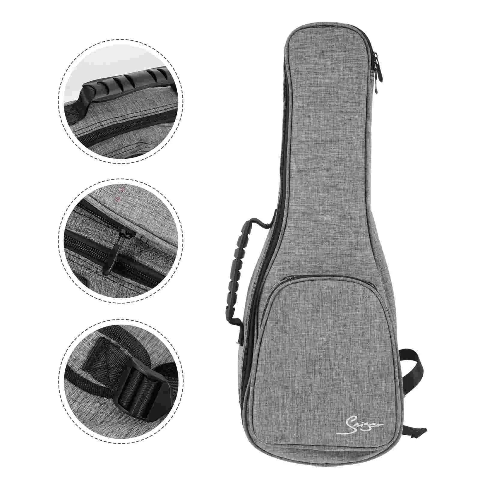 

Ukulelestrap Cover Thickened Case Shoulder Beginners Concert Soprano Carrier Vintage Padded Guitar Gig Hawaii Waterproof Gigbag
