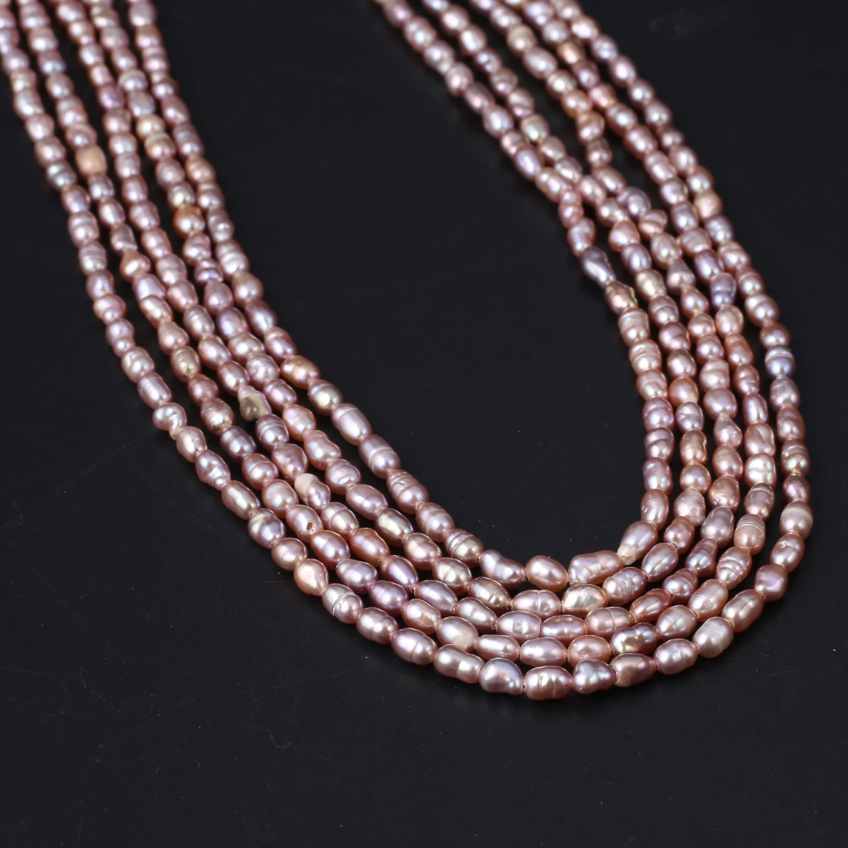 

Бусины из натурального жемчуга АА в форме риса, 3-3,5 мм