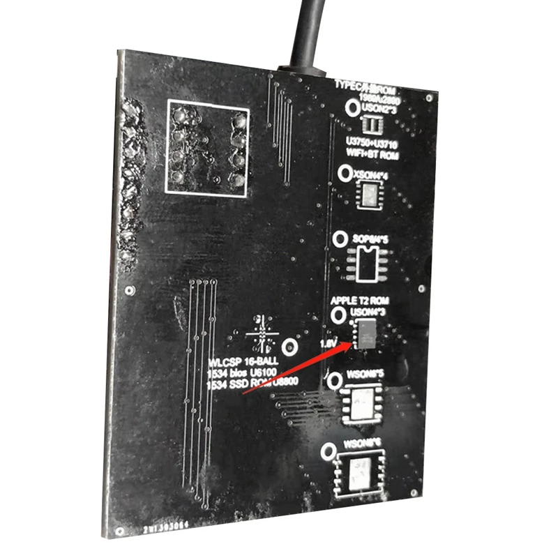 

T2 Chip Read And Write Bios Socket For Air T2 Ssd Rom Typec Rom Holder
