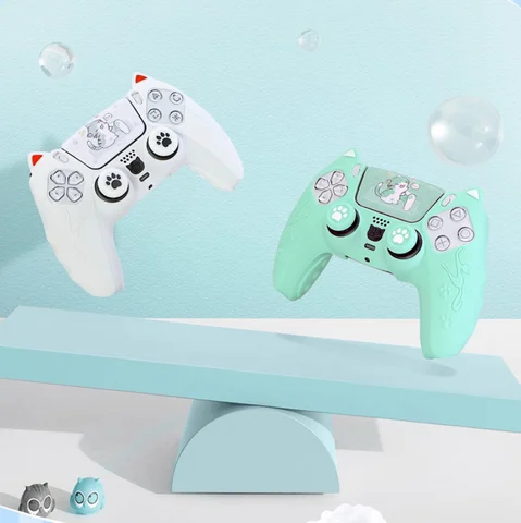Силиконовый чехол Caysolle Cute Cat Paw для Sony Playstation Dualsense 5