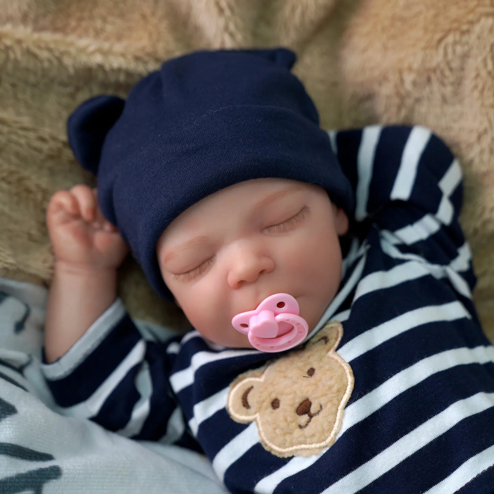

46CM Bjd Doll Full Body Silicone Waterproof Reborn Doll Hand Veins Clearly Visible Lifelike Baby Doll Toys Girls Gifts Bjd Doll