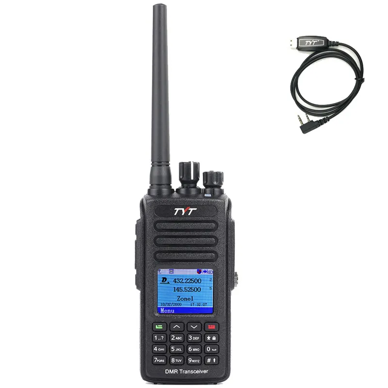 Ceny TYT MD-UV390 GPS DMR Radio VHF/UHF IP67 Wodoodporne Cyfrowe Walkie Talkie Wyświetlacz LCD DMR Ham Dwukierunkowe Radio 1000 Kanałów